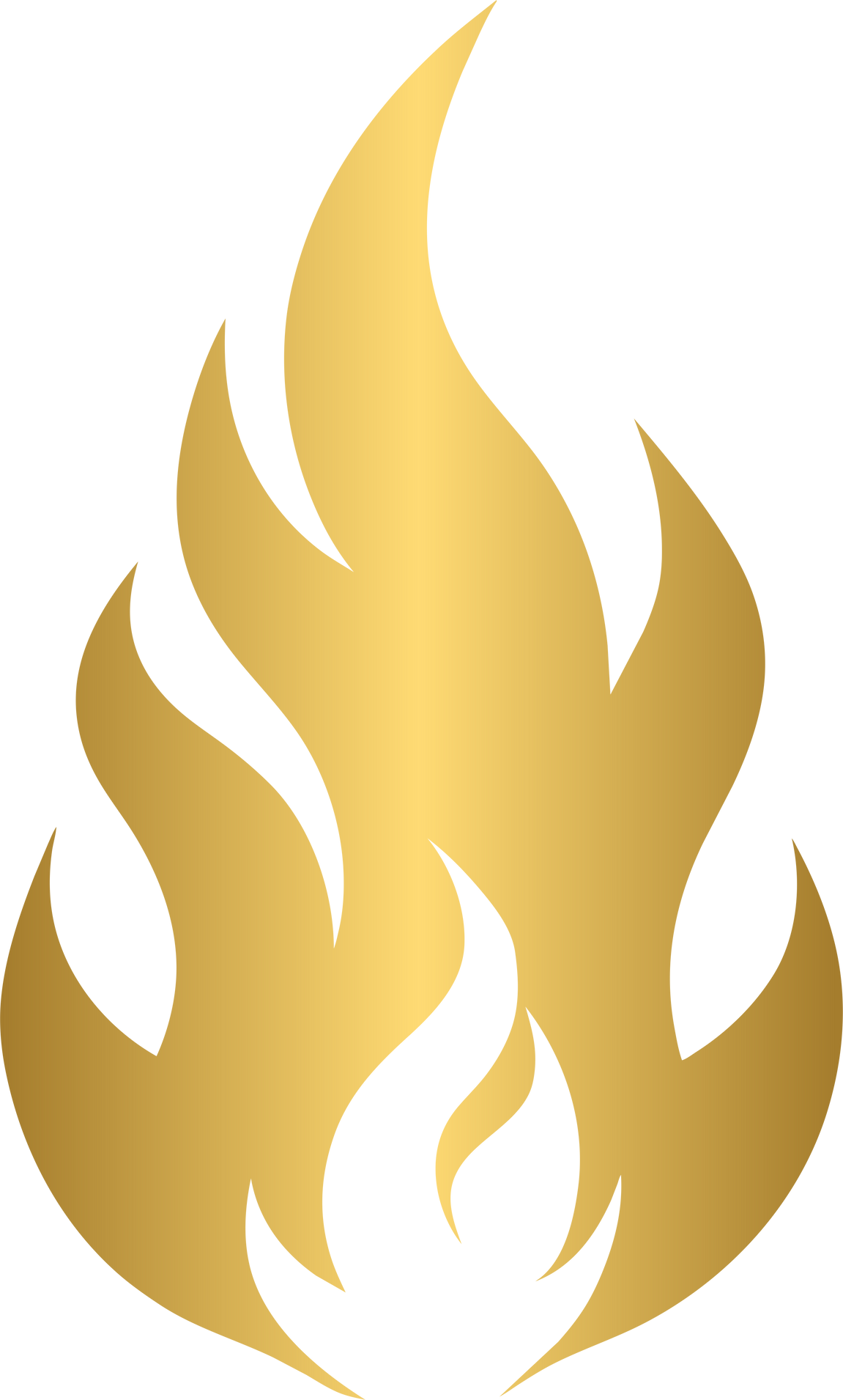 Golden flame icon